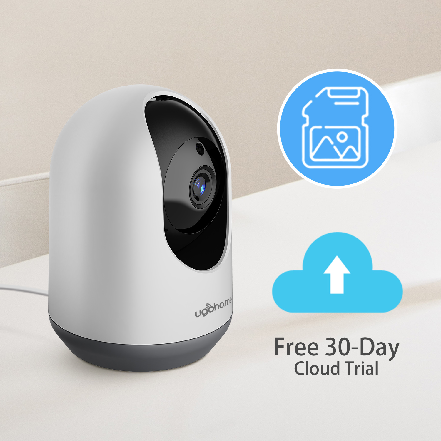 ugoho.me2K QHD Home Security Camera Pan/Tilt/ Zoom